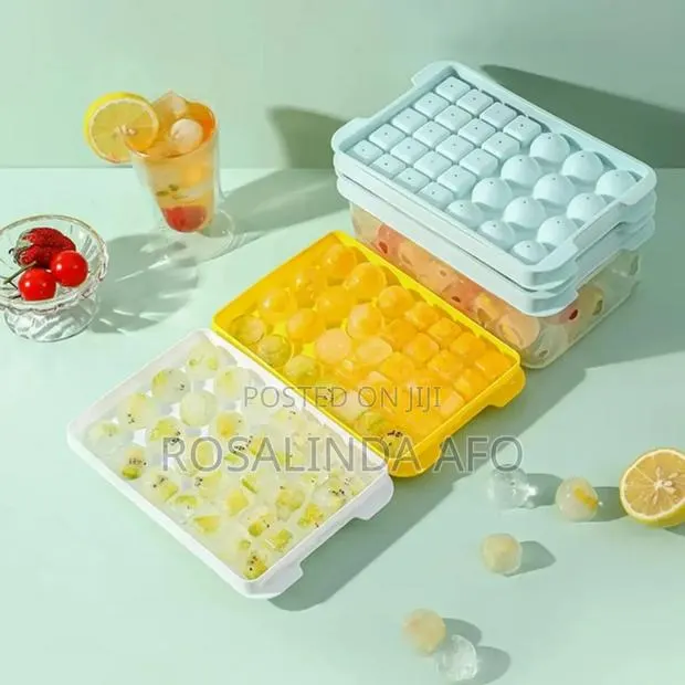 Square And Round Ice Cube Mold Plus Scoop · Photo 1
