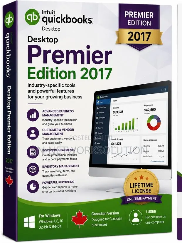 Intuit QuickBooks Desktop Premier Edition 2017 CanadianVersion · Photo 1