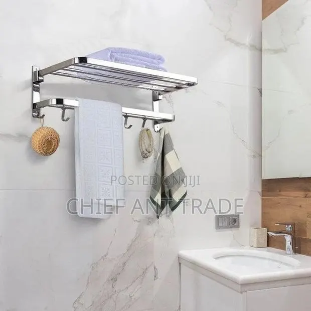 Chrome Adjustable Towel Rack / Bars · Photo 1