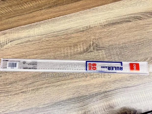 Deli 60cm Ruler for Measuring and Line Drawing · Photo 3