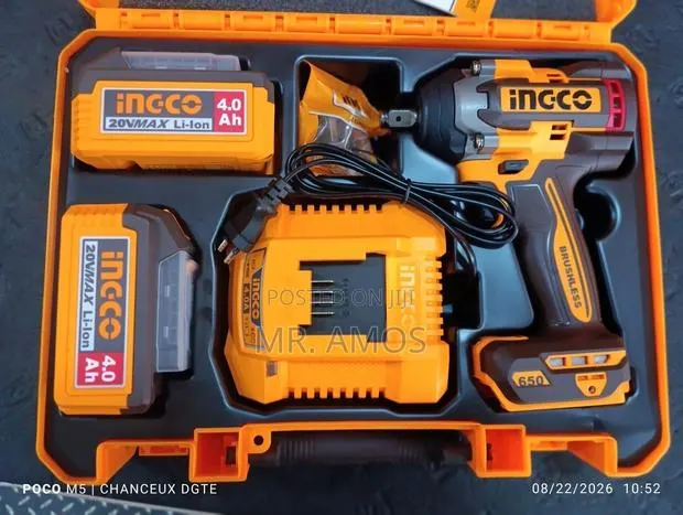 650Nm Cordless Impact Wrench With 2x 4.0Ah Batteries - CIWLI2065 · Photo 1