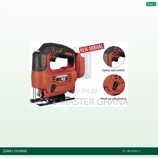20v Jigsaw Brushless 65mm 18mm Steel 2mm Deep Cutting 1000 - Nbjs20v-0 · Photo 1