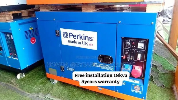 Heavy-Duty Perkins 18kVA Diesel Generator –Continuous Power 18kVA · Photo 1