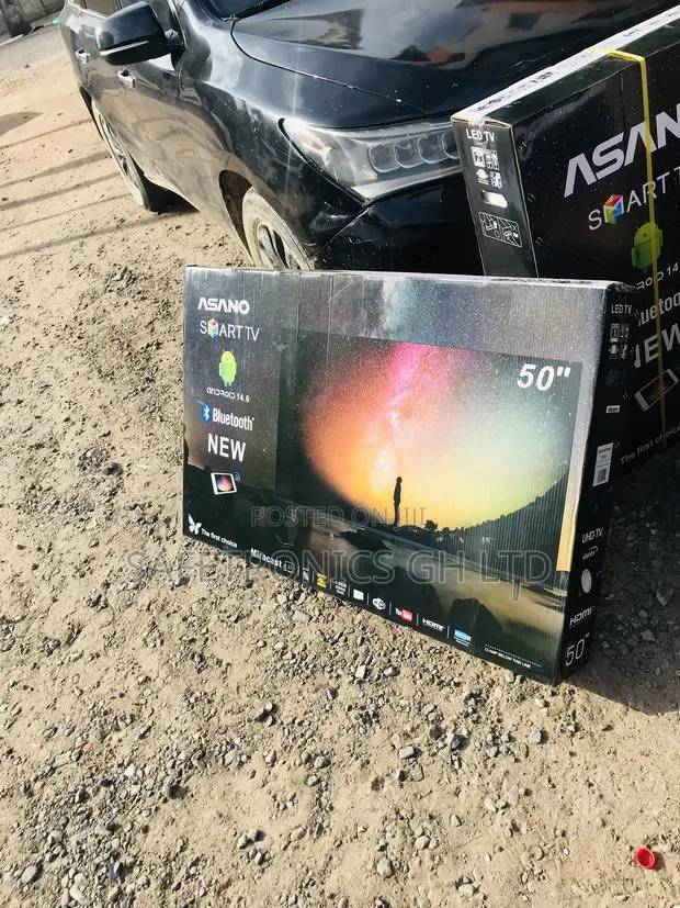Original Black 50 Inch Smart Led Uhd Asano Android Tv · Photo 1