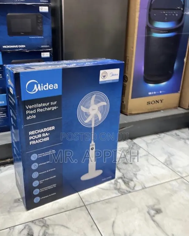 Choose Midea 18 Inches Standing Fan(White) · Photo 1