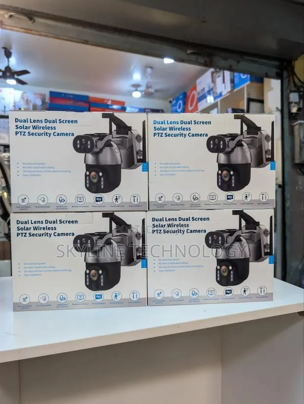 4G UBox High Quality CCTV Camera With Dual Solar Panels · Photo 1