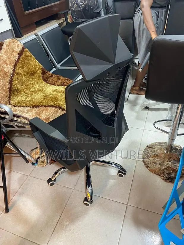 Swivel Chair With Headrest and Fix Adjustable Armrest · Photo 1