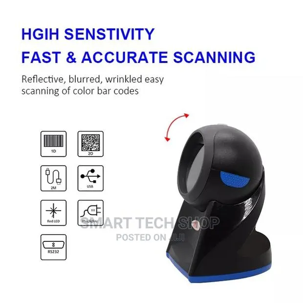 Omnidirectional 2D QR Desktop Barcode Scanner Hands Free · Photo 2