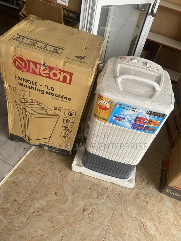 Neon Single Tub Washing Machine 5kg-Power Wash Technology · Photo 1