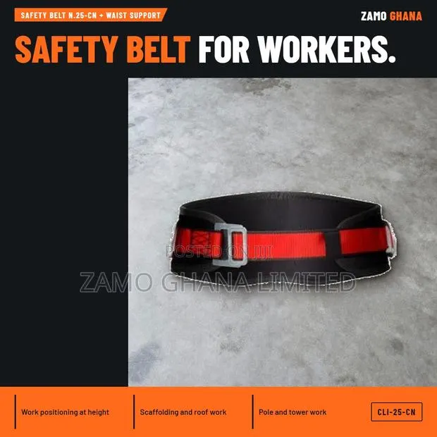 Safety Belt N.25-Cn + Waist Support - CLI-25-CN · Photo 1