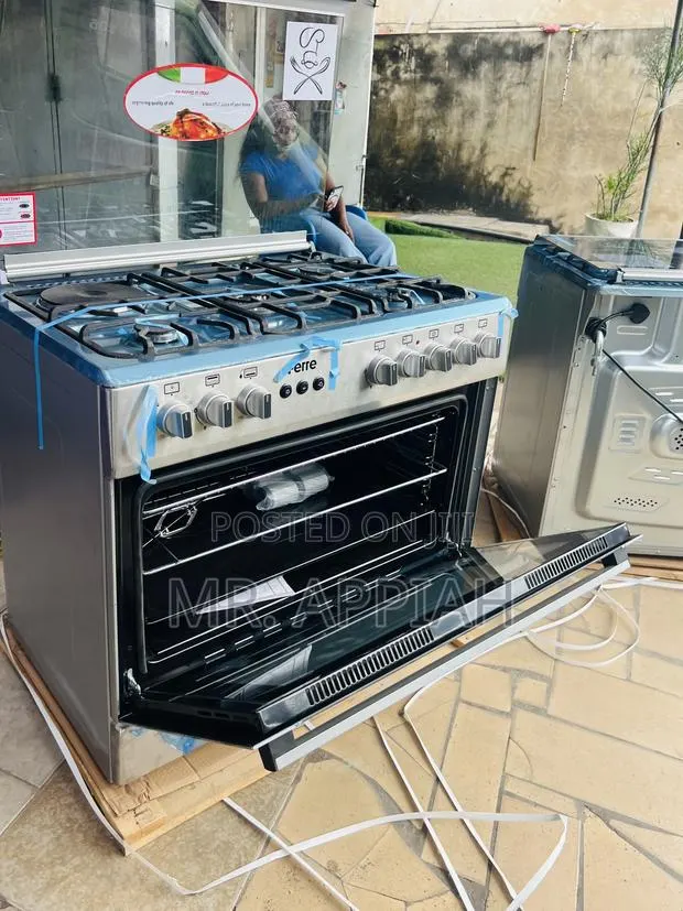 Latest Ferre 60x90 4 Gas + 1 Electric Cooker(Auto Rotisserie) Gray · Photo 1