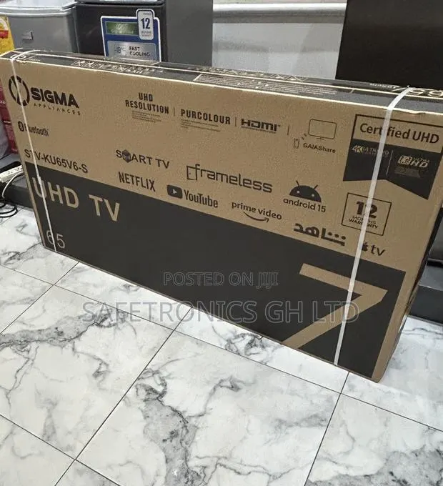 Newly Choose 65” Sigma Led Sig-K65v6-S Android Uhd Tv · Photo 1