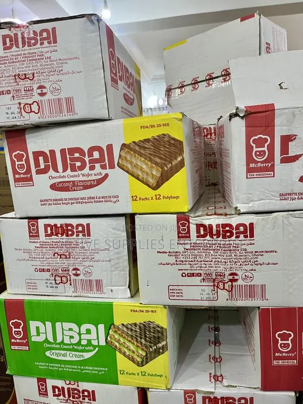McBerry Dubai Chocolate Wafer (144 Pcs) · Photo 1