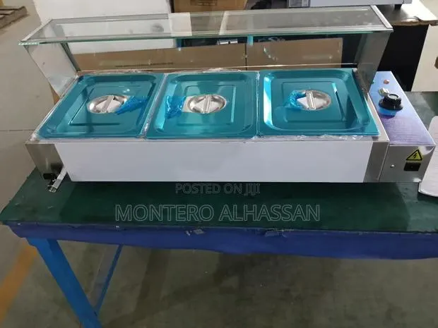 Electric Bain Marie / Food Warmer 3 Bowls With Glass Roof · Photo 1