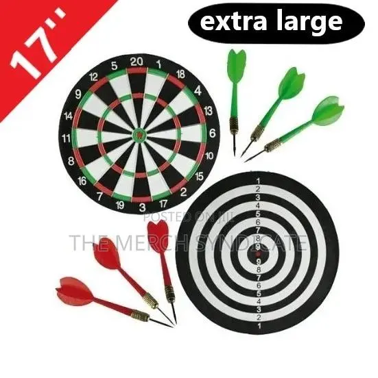 Extra Large Size 17 Inch Double Side Adult Sports Party Dartboard Game · Photo 1