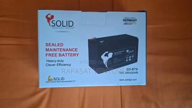 Solid Ups Battery 12v, 9ah · Photo 1