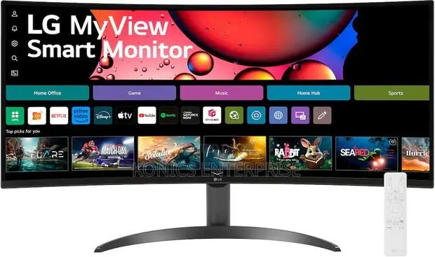 LG - 34" WQHD 100Hz 5ms Smart Monitor · Photo 1
