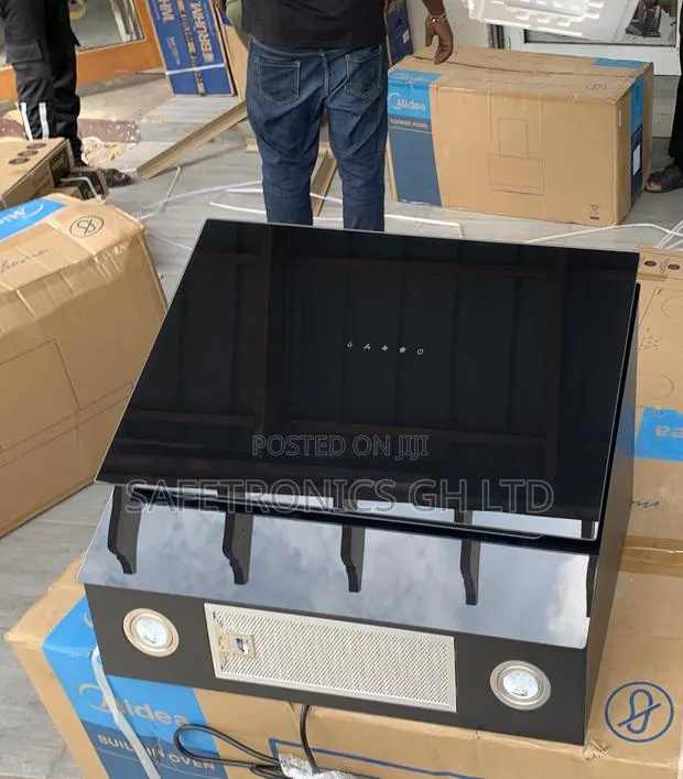 Available Black Midea 60cm Cooker Angled Chimney Cooker Hood (60j72-B) · Photo 1
