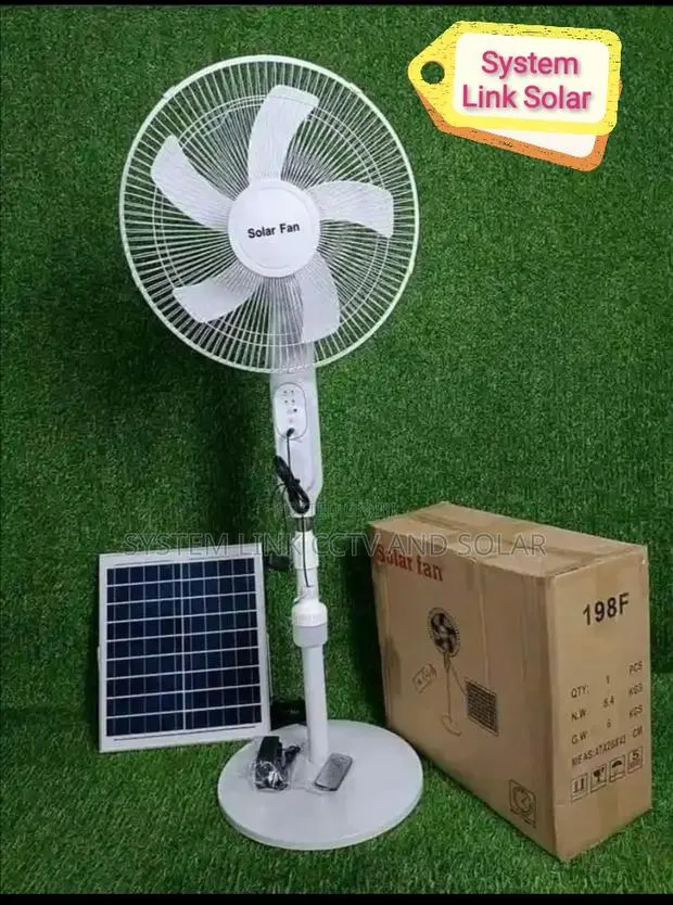 Solar Fan Fast Charging · Photo 1