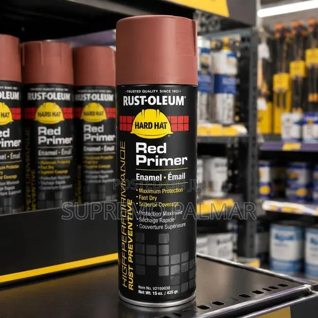 Hard Hat V2100 15oz – Red Rust-Preventive Spray Primer · Photo 1