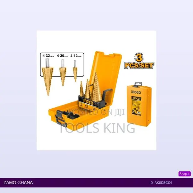 3 PCS Step Drill Bit - Aksds0301 · Photo 1