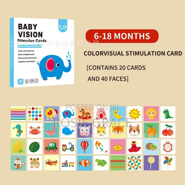 4 Set Vision Stimulation Cards From Baby to Toddler · Photo 4