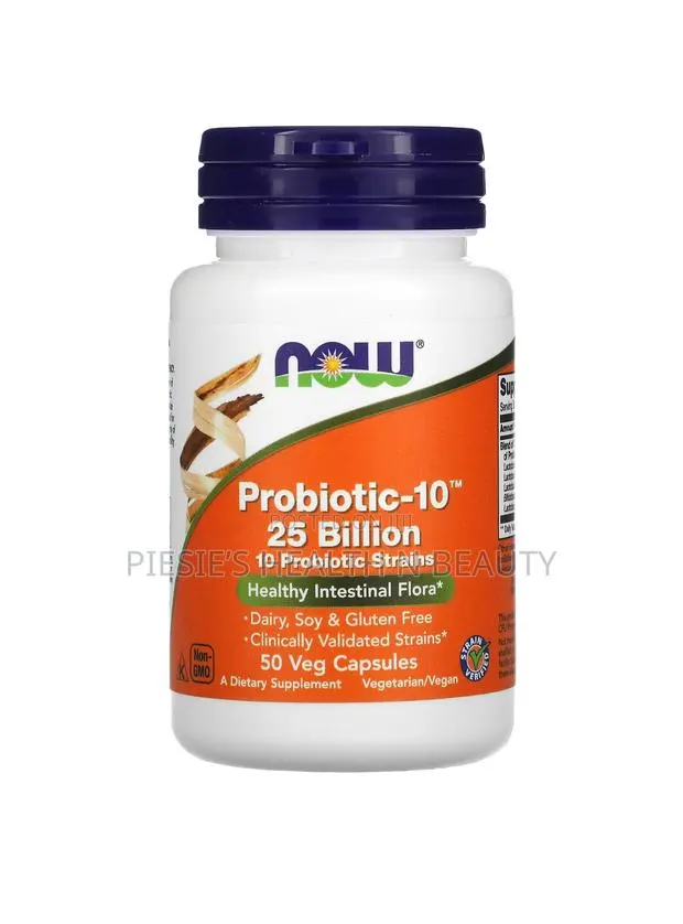 Now Foods Probiotic-10 25 Billion, 50 Veg Capsules · Photo 1