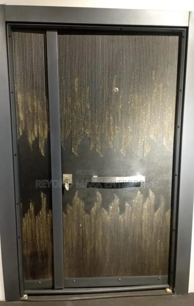 Weatherproof Security Door, Stone Finish, Waterproof · Photo 1