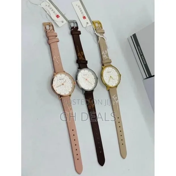 Curren 3-In-1 Leather Wrist Watch - Multicolour · Photo 1
