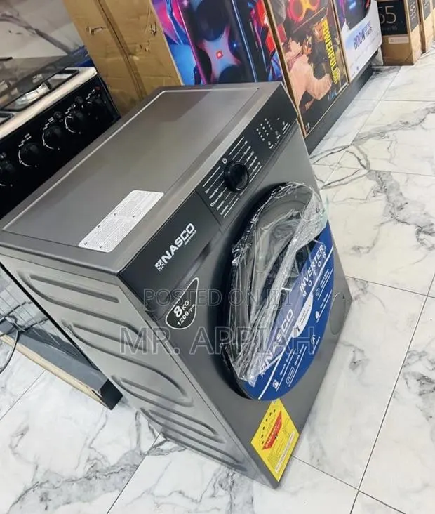 Check Out Affordable Nasco 8kg Front Load Washing Machine(Gray) · Photo 1