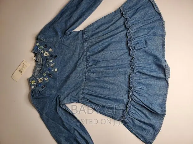 Blue Denim Girls Dress · Photo 1