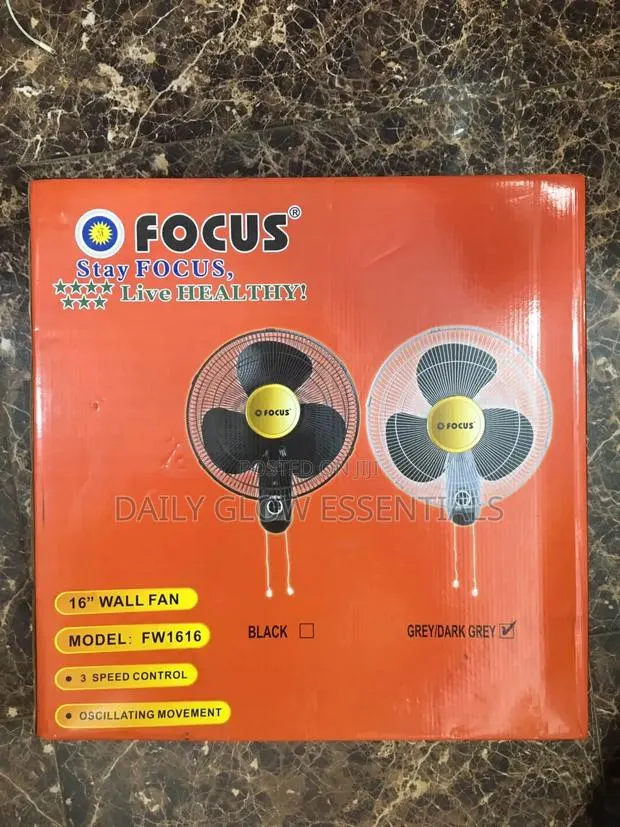 Focus Wall Fan – Powerful Cooling and Space-Saving Design · Photo 1