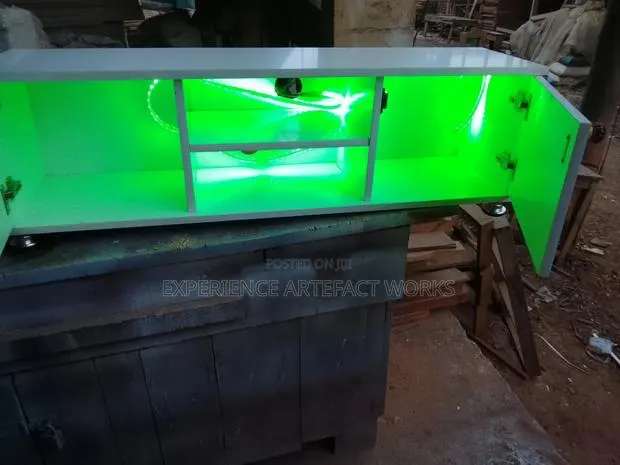 TV Stand With Multi Colored Lights · Photo 1