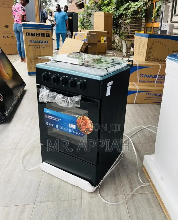Check Out Midea 50x50cm Gas Oven 4 Burner With Grill(Transparent Lid) · Photo 1