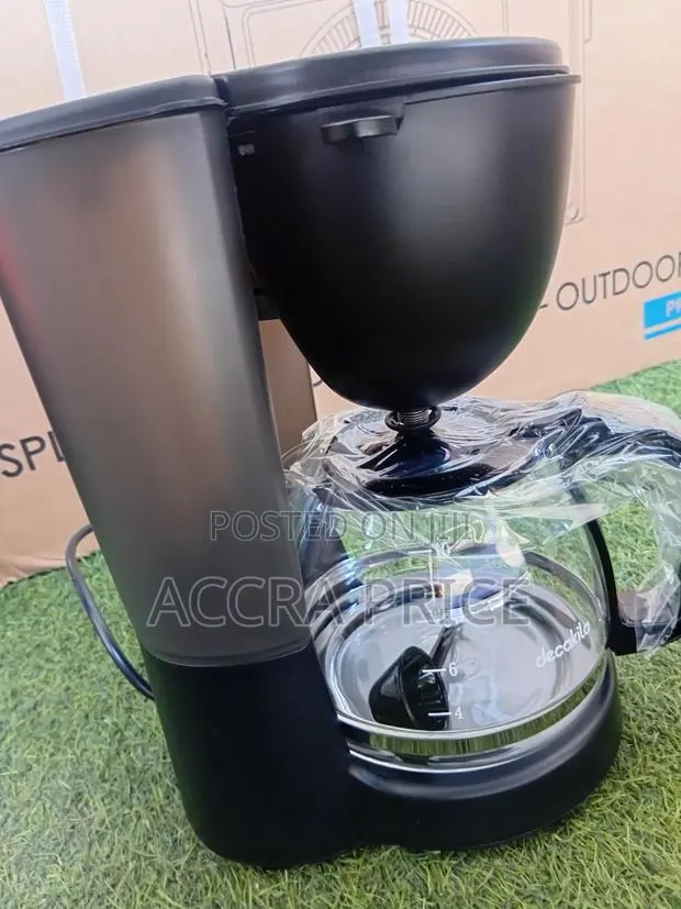 Decakila Black Coffee Brewing Machine – 10 Cups Coffee Machine