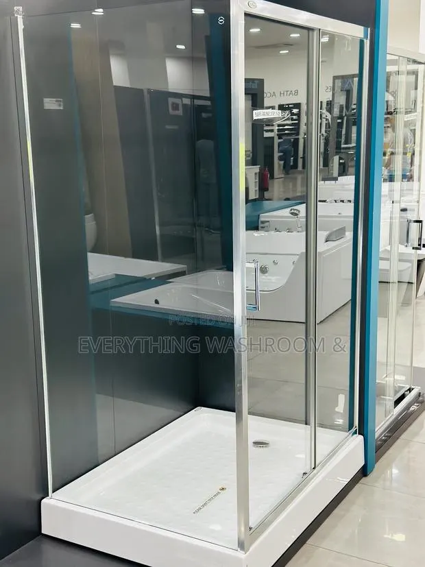 Modern 120x90cm Shower Cubicle Enclosure With Sliding Glass Doors · Photo 1