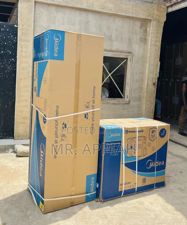 Extra Cooling Midea 3.5hp Floor Standing Ac(White). · Photo 1