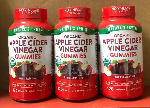 Organic Apple Cider Vinegar Gummies, 120 Count · Photo 1