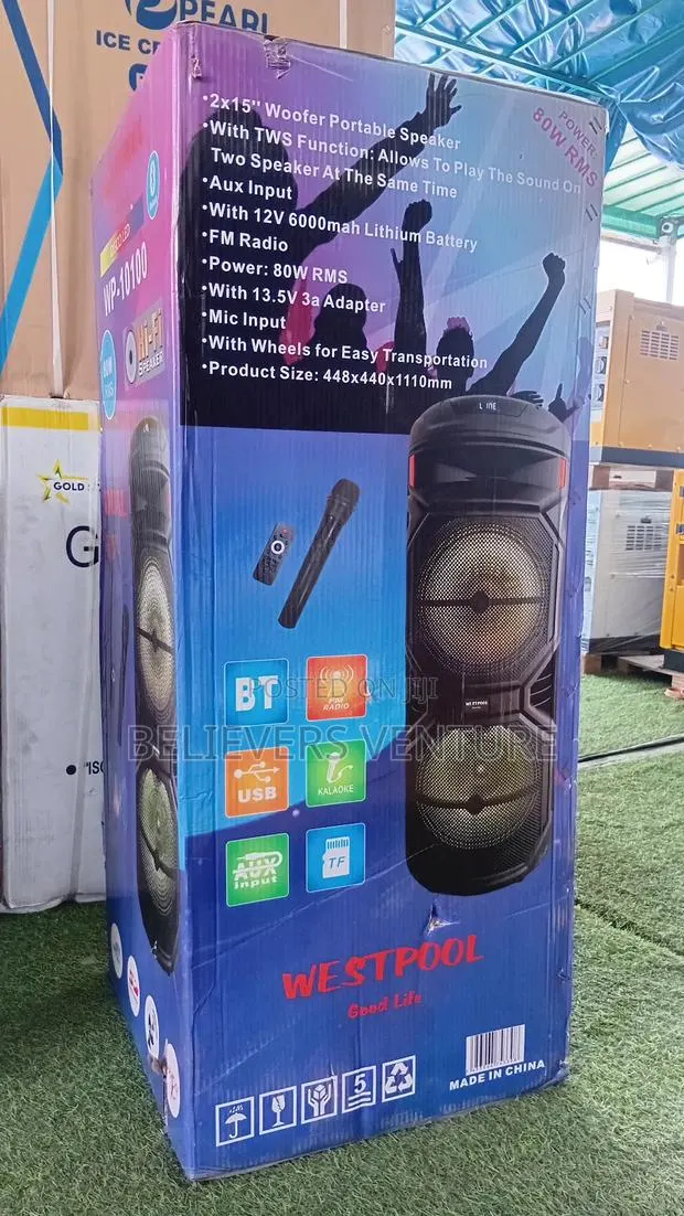 Westpool Portable Hi-Fi Woofer Speaker With Mic Fm · Photo 1