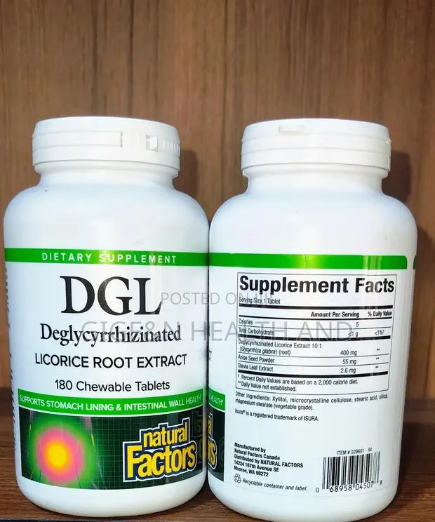 Dgl, Licorice Root Extract, 180 Chewable Tablets- Intestinal Lining. · Photo 1