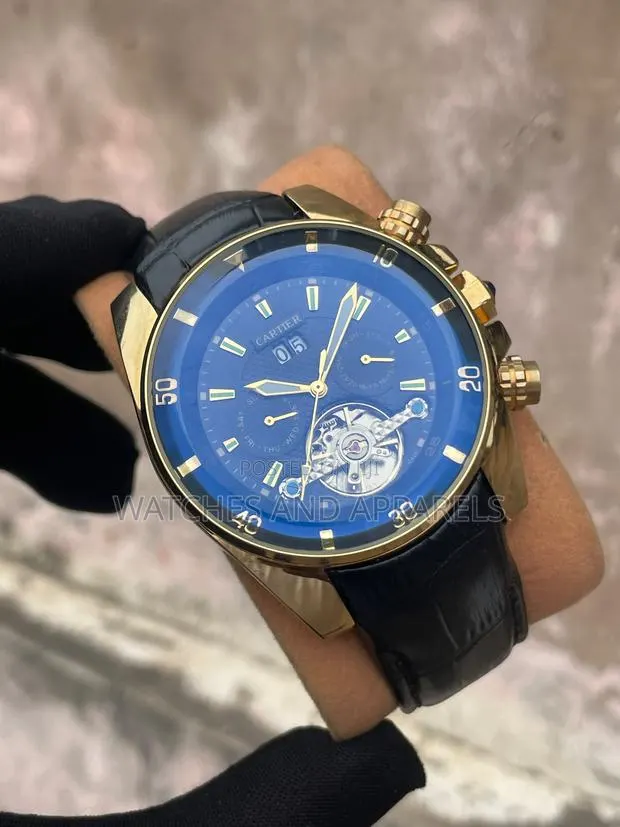 Cartier Leather Engine Automatic Watch · Photo 1