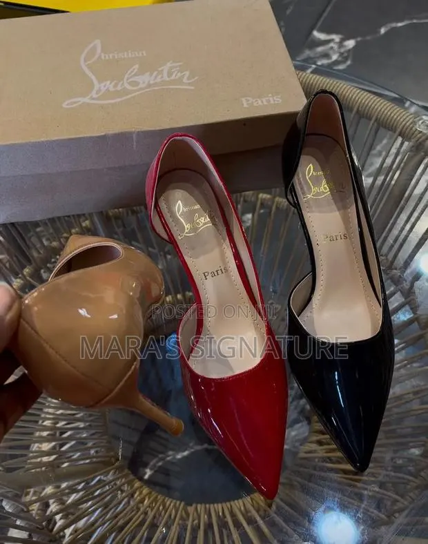Christian Louboutin Patent Pointed Toe d'Orsay Heels · Photo 1
