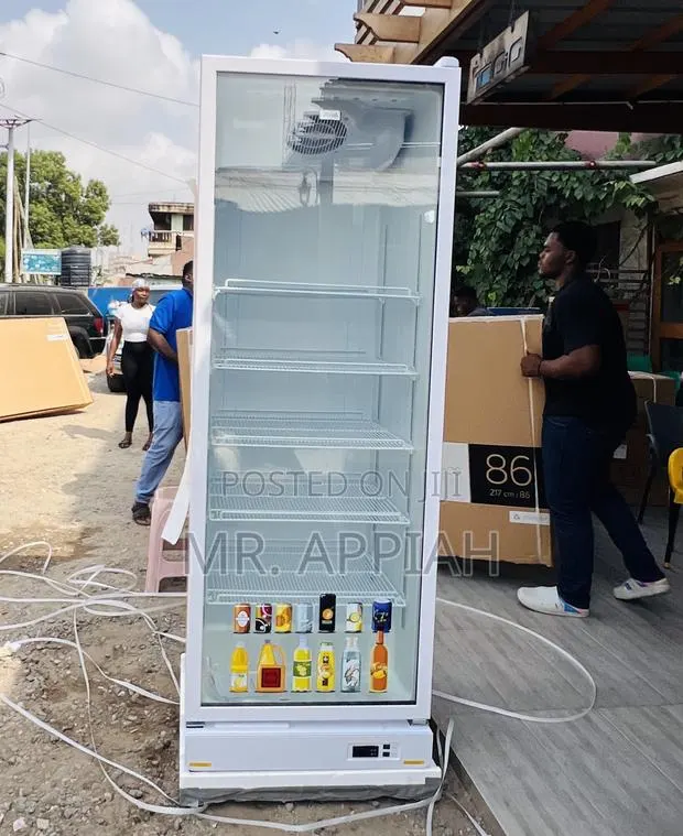 Unique Design Zara-600dfg Single Door Electric Display Fridge(591l). · Photo 1