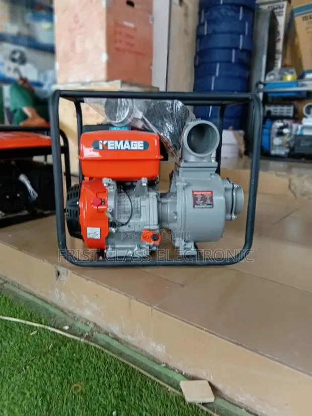 Gasoline Waterpump by Kamage 4inches Inlet and Outlet · Photo 1