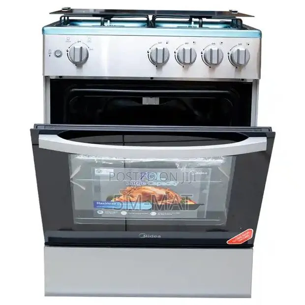 Midea 4 Burner 60 X 60cm Gas Cooker With Grill (24tmg4g081-S) · Photo 1