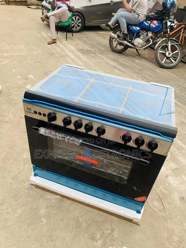 Place Your Order for Nasco Gas Cooker 5burner 60/90 Sliver Oven · Photo 1