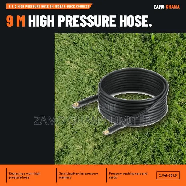 H 9 Q High Pressure Hose 9M 180Bar Quick Connect - 2.641-721.0 · Photo 1