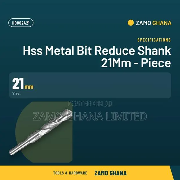 HSS Metal Bit Reduce Shank 21Mm - Piece - H · Photo 1