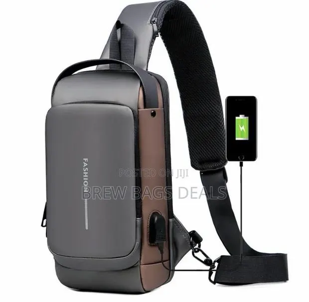 Purely Anti Theft Waterproof Chest Bag Has USB Charging Port · Photo 1