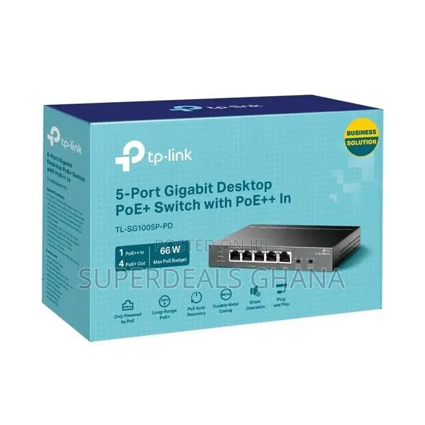 TP-Link 5-Port Gigabit Desktop Poe Switch · Photo 1